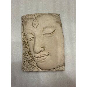 Buddha Face Wall Art Ceramic Plaque